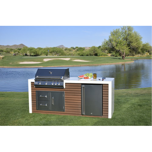 Kokomo Grills 89.5'' Modular Outdoor Kitchen with 4 Burner Grill Wayfair